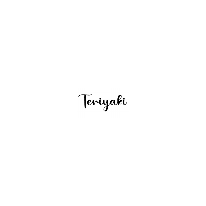 Teriyaki flavor label